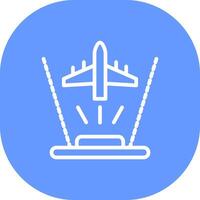 Ar Flight Training Creative Icon Design vector