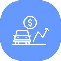 Car Loan Rates Creative Icon Design vector