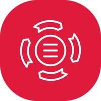 Circle Arrow Process Creative Icon Design vector