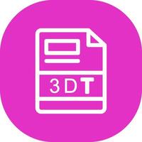 3DT Creative Icon Design vector