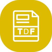 TDF Creative Icon Design vector