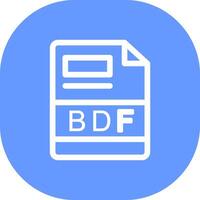 BDF Creative Icon Design vector