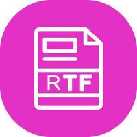 rtf creativo icono diseño vector