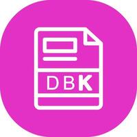 dbk creativo icono diseño vector