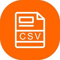 csv creativo icono diseño vector