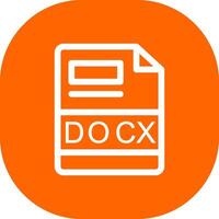 DOCX Creative Icon Design vector