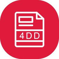 4DD Creative Icon Design vector
