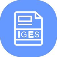 IGES Creative Icon Design vector