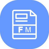 FM Creative Icon Design vector