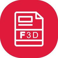 F3D Creative Icon Design vector