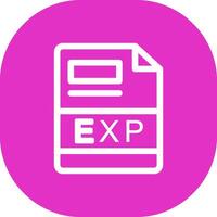 EXP Creative Icon Design vector