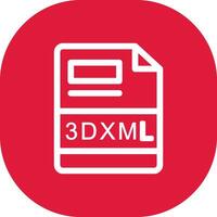 3DXML Creative Icon Design vector