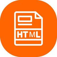 HTML Creative Icon Design vector