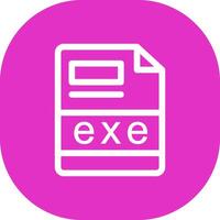 exe Creative Icon Design vector