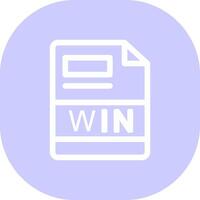 WIN Creative Icon Design vector