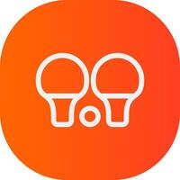 Ping Pong Creative Icon Design vector