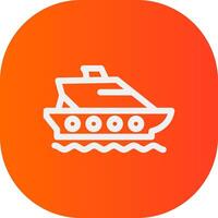 Ship Creative Icon Design vector