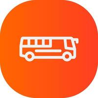 Bus Creative Icon Design vector