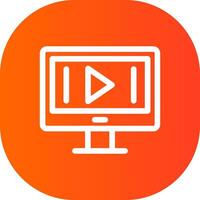 Video Marketing Creative Icon Design vector