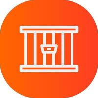 Jail Creative Icon Design vector