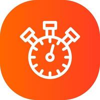 Stopwatch Creative Icon Design vector