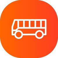 Bus Creative Icon Design vector