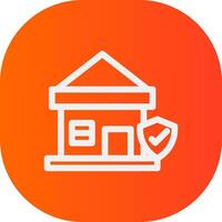 Home Insurance Creative Icon Design vector