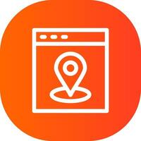 Web Location Creative Icon Design vector