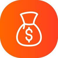 Money Bag Creative Icon Design vector