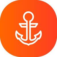 Anchor Creative Icon Design vector