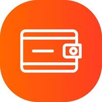 Wallet Creative Icon Design vector