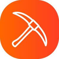 Pickaxe Creative Icon Design vector