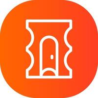 Pencil Sharpener Creative Icon Design vector