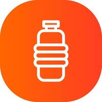 Water Bottle Creative Icon Design vector