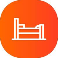 Bed Creative Icon Design vector