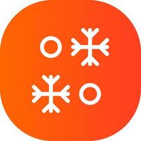 diseño de icono creativo de copo de nieve vector