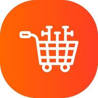 Shopping Cart Creative Icon Design vector