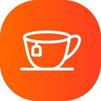 Tea Cup Creative Icon Design vector