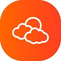 diseño de icono creativo de nubes vector