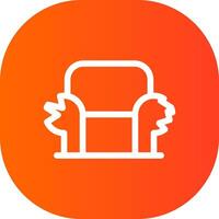 Sofa Creative Icon Design vector