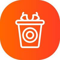 Waste Creative Icon Design vector