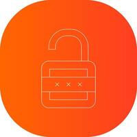 Lock Open Creative Icon Design vector