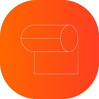 Tissue Roll Creative Icon Design vector