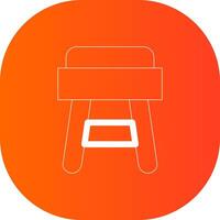 Stool Creative Icon Design vector