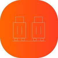 Luggage Creative Icon Design vector