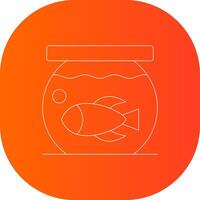 Fish Bowl Creative Icon Design vector