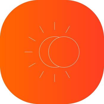 eclipse diseño de icono creativo vector