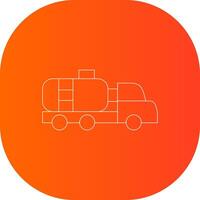 Tanker Truck Creative Icon Design vector