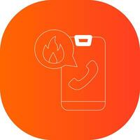 Emergency Call Creative Icon Design vector