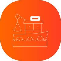 diseño de icono creativo de barco de pesca vector